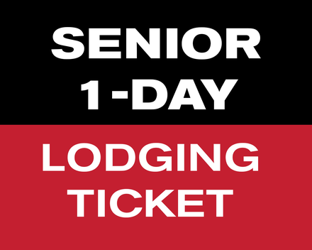 Single Day Lodging Ticket - Senior (65-74)