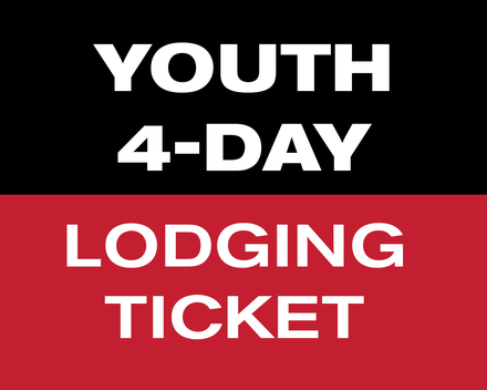 4 of 6 Day Lodging Ticket - Youth (13-21)