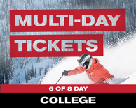 6 of 8 Day Ticket - College