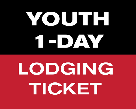 Single Day Lodging Ticket - Youth (13-21)