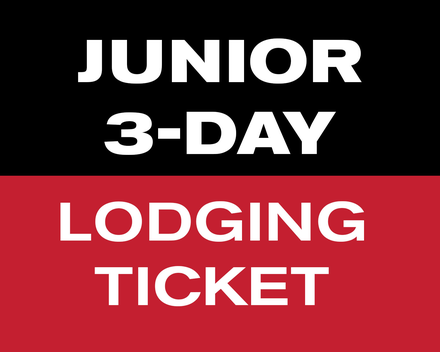 3 of 4 Day Lodging Ticket - Junior (7-12)