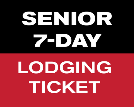 7 of 9 Day Lodging Ticket - Senior (65-74)
