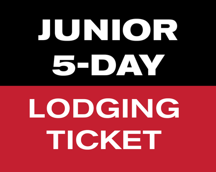 5 of 7 Day Lodging Ticket - Junior (7-12)