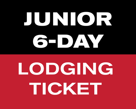 6 of 8 Day Lodging Ticket - Junior (7-12)