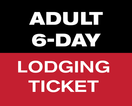6 of 8 Day Lodging Ticket - Adult (22-64)