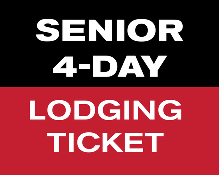 4 of 6 Day Lodging Ticket - Senior  (65-74)