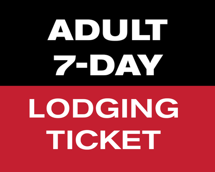 7 of 9 Day Lodging Ticket - Adult (22-64)