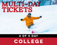 4 of 5 Day Ticket - College