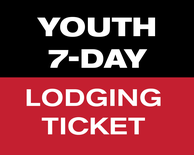7 of 9 Day Lodging Ticket - Youth (13-21)